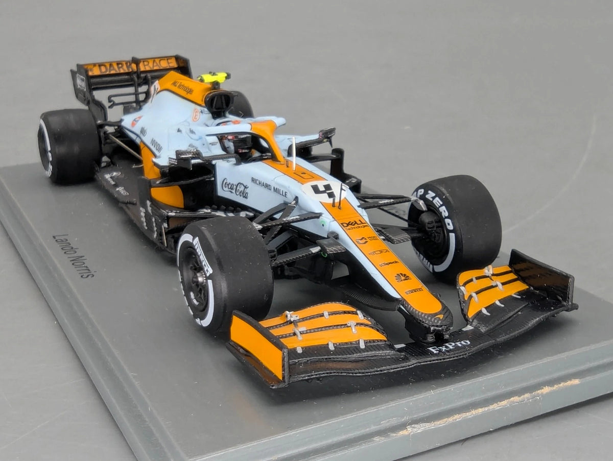Modellautos 1:43 Spark S7679 McLaren MCL35M 3rd Monaco GP 2021 #4 L. Norris OVP