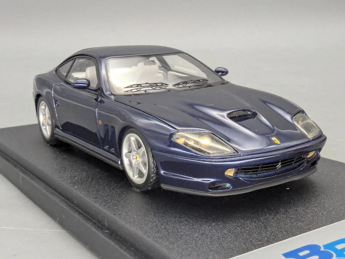 Modellautos 1:43 BBR Ferrari 550 Maranello 1996 Blau Met. mit Vitrine + OVP