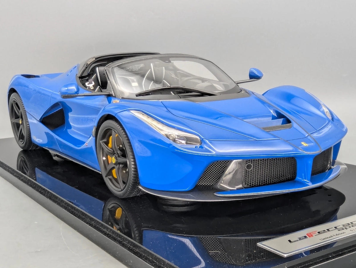 Modellautos 1:12 BBR Ferrari LaFerrari Aperta Azzurro Dino Ltd 05/05 Vitrine OVP