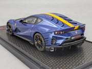 Modellautos 1:43 BBR Concept43 Ferrari 812 Competizione Blue TdF 10/48 mit OVP