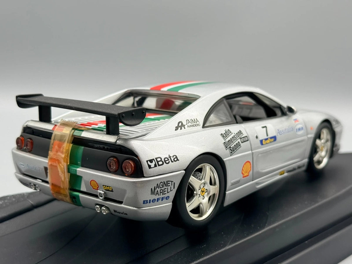 Modellautos 1:18 Hot Wheels Ferrari F355 Challenge 1998 #7 Silber mit OVP