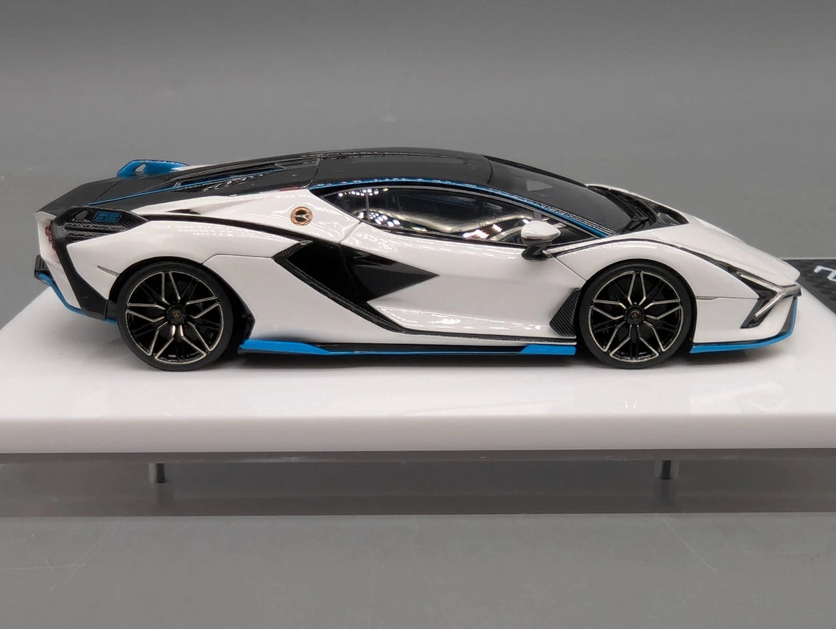 Eidolon Make Up 1:43 Lamborghini Sian FKP 37 with Stripe 2019 Bianco 76/100 OVP