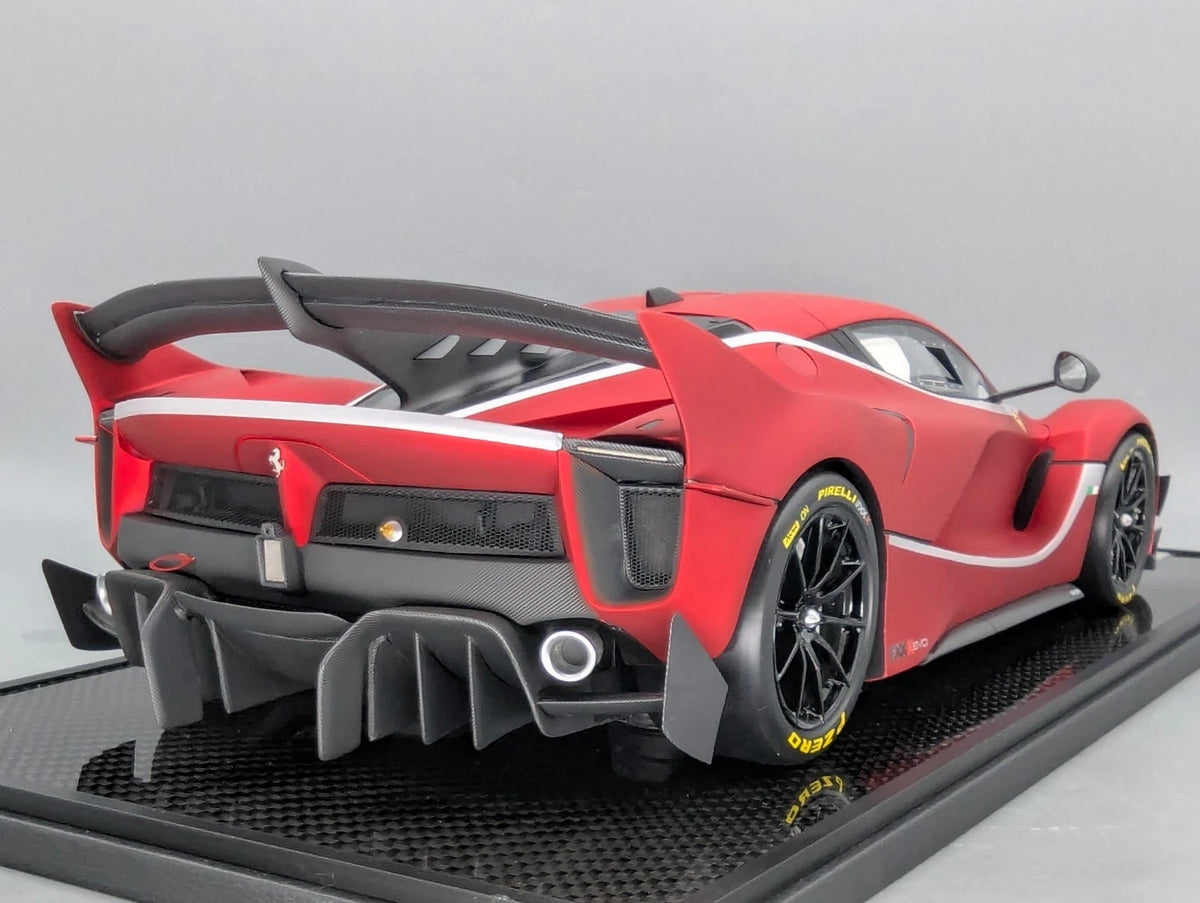 Modellautos 1:12 BBR Ferrari FXX-K EVO Soft Red Unikat Ltd 01/01 mit Vitrine OVP