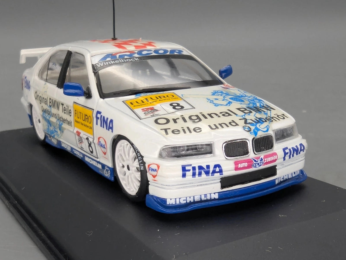 Modellautos 1:43 Minichamps BMW 320i E36 STW 1998 #8 Winkelhock mit OVP