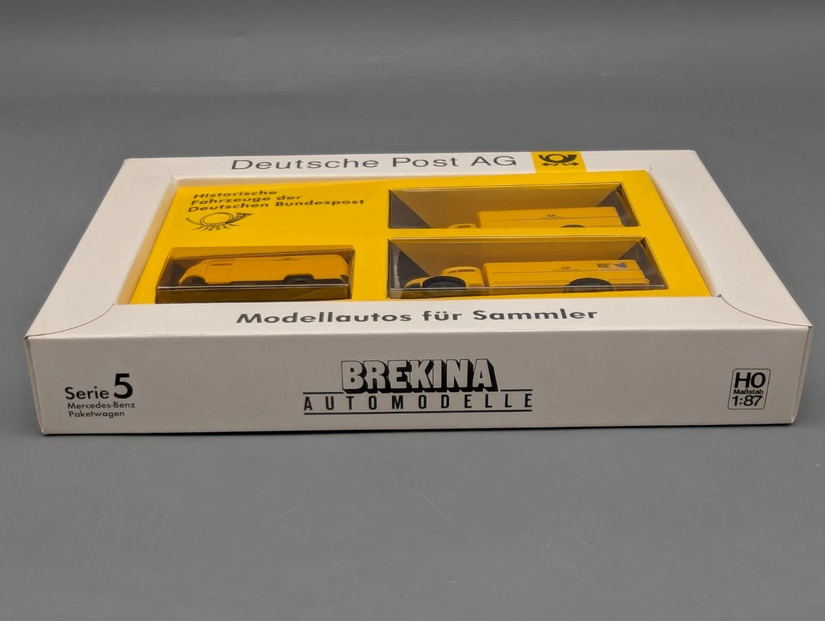 LKW Modell H0 1:87 Brekina Serie 5 Historische Post Fahrzeuge DBP 3-tlg Set OVP