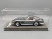 Modellautos 1:18 BBR Ferrari 275 GTB/4 1966 Grigio Met 08/36 mit Vitrine und OVP