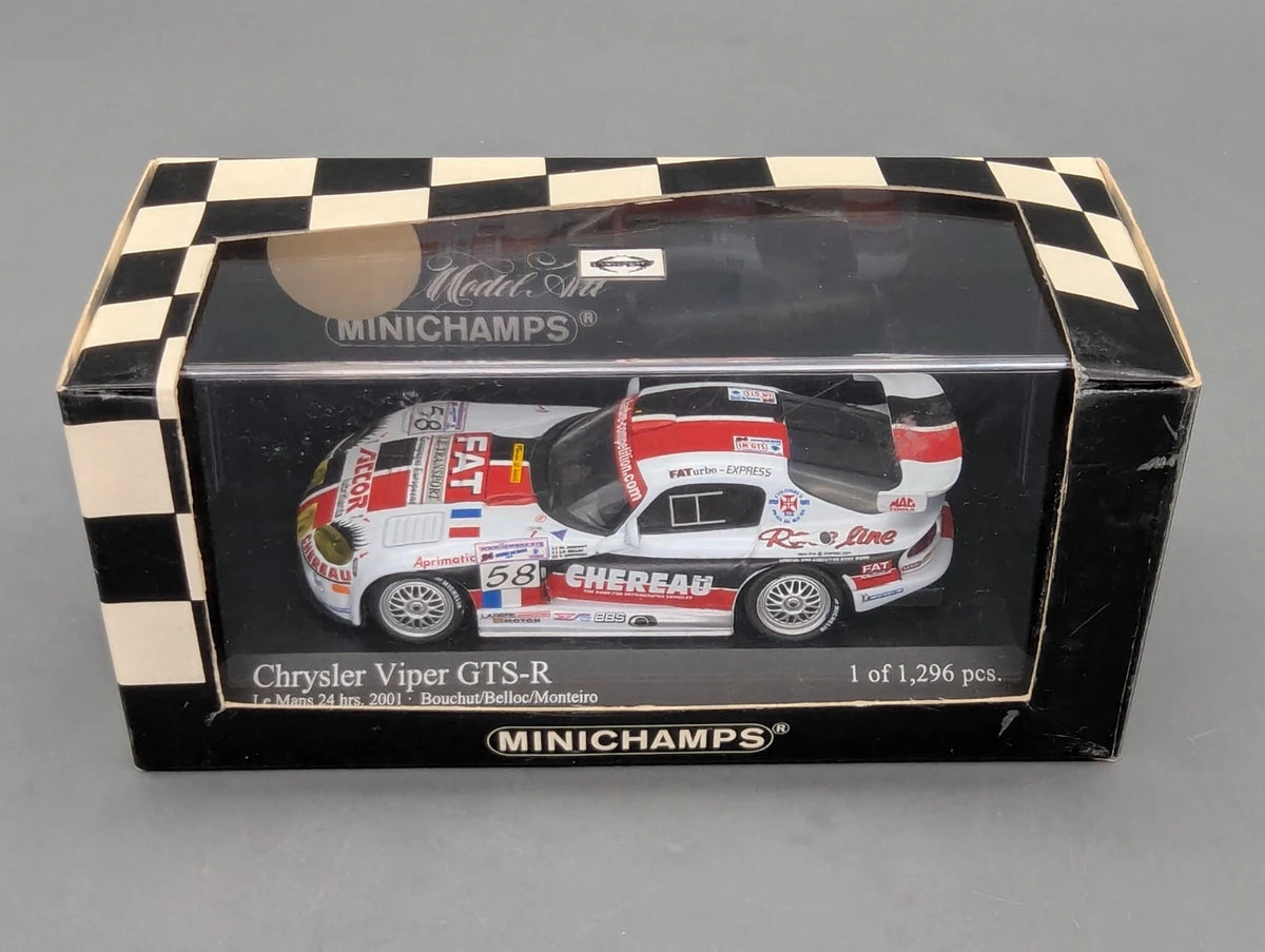 Modellautos 1:43 Minichamps Chrysler  Viper GTS-R 24h Le Mans 2001 #58 OVP
