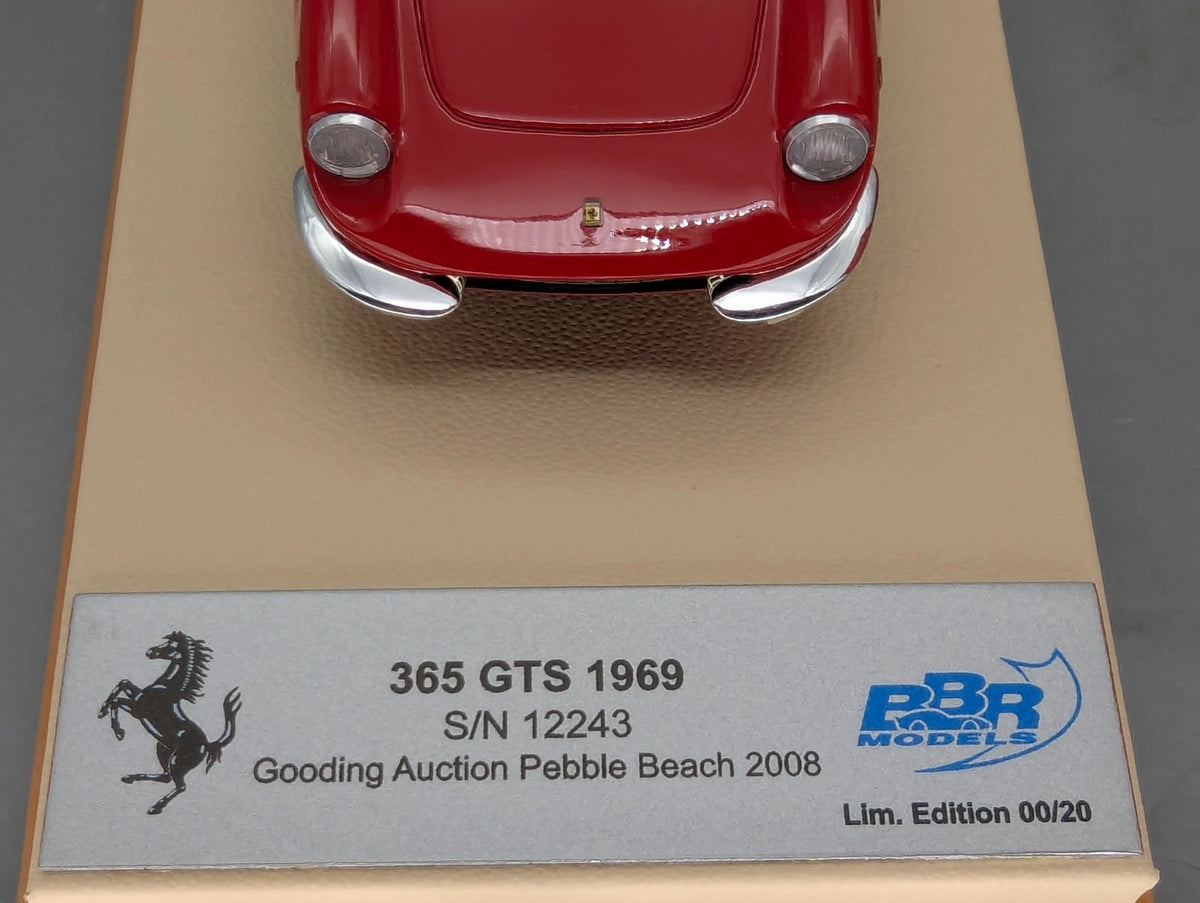 Modellautos 1:43 BBR Ferrari 365 GTS 1969 Gooding Auction 2008 Ltd 00/20 mit OVP