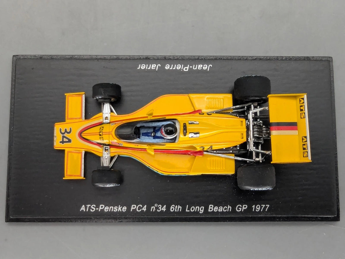 Modellautos 1:43 Spark S3371 ATS-Penske PC4 Long Beach 1977 #34 J. P. Jarier OVP