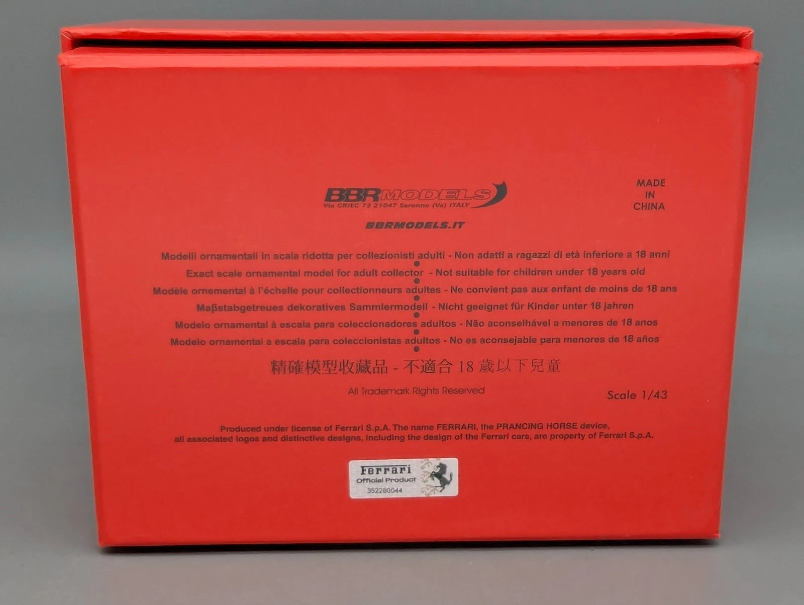 Modellautos 1:43 BBR Ferrari 250 GT Pininfarina Coupe Ltd 08/10 OVP