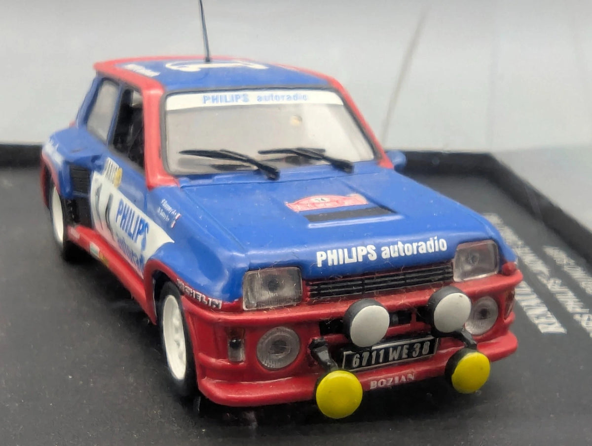 Modellautos 1:43 Universal Hobbies Renault 5 Turbo RMC 1983 #14 Saby Vitrine