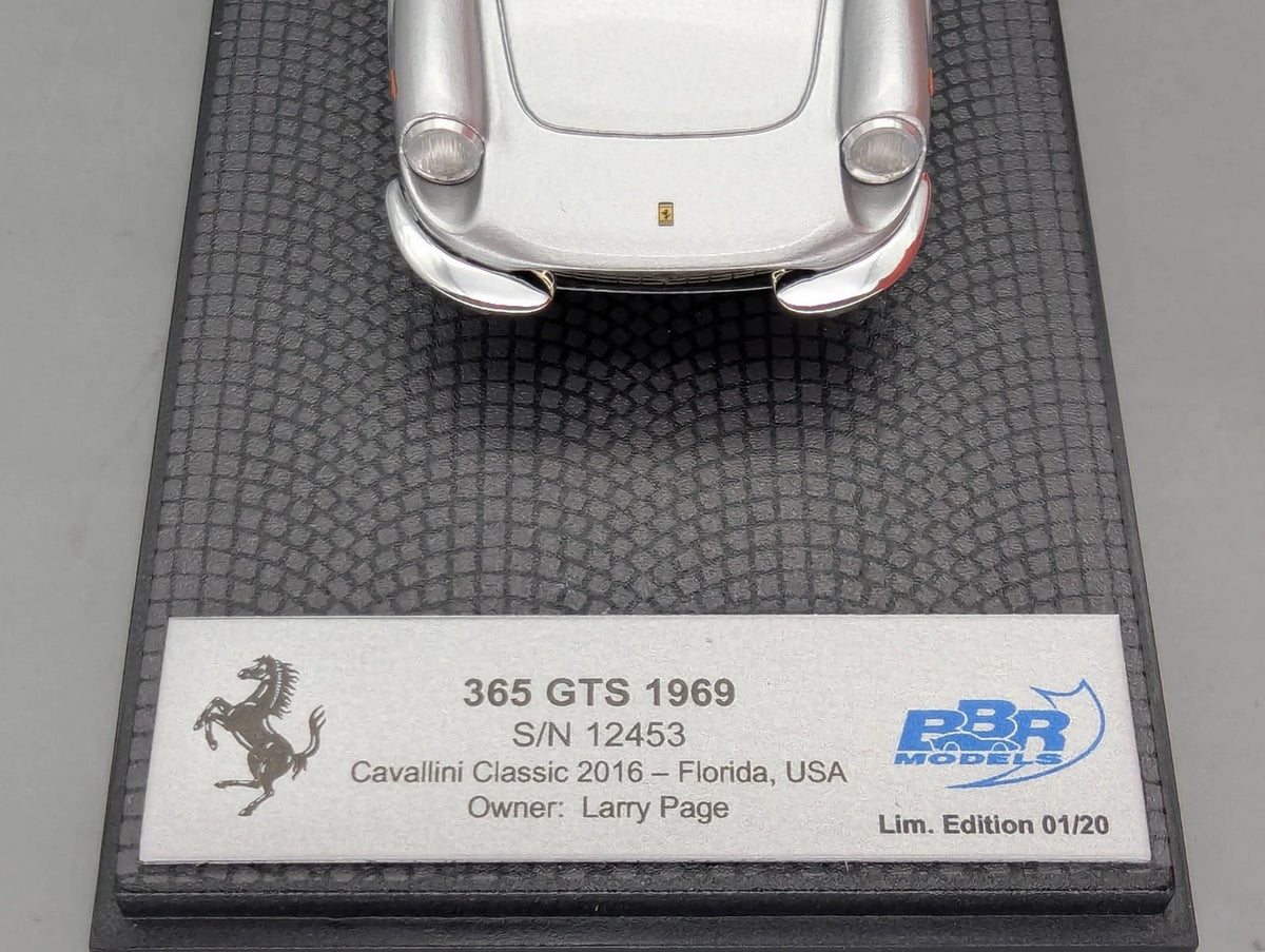 Modellautos 1:43 BBR Ferrari 365 GTS 1969 S/N 12453 Larry Page  Ltd 01/20 OVP