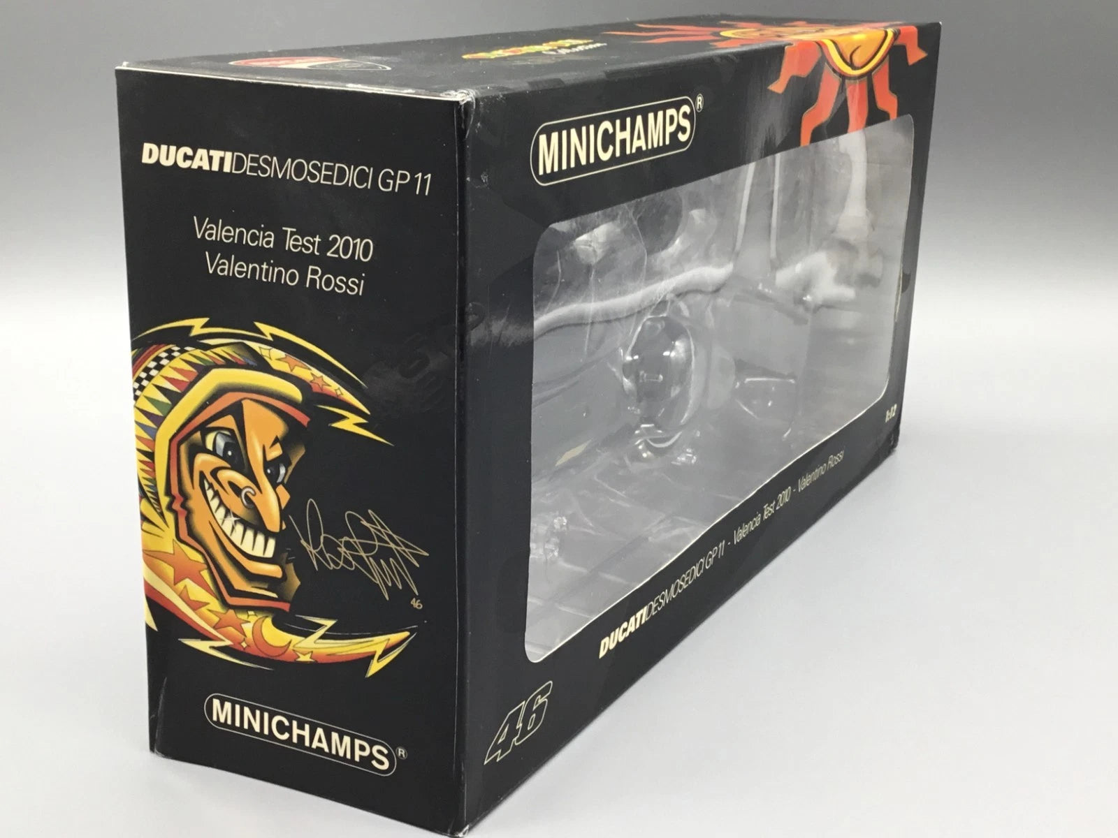 Motorrad Modell 1:12 Minichamps Ducati Desmosedici GP11 Rossi Valencia 2011 OVP