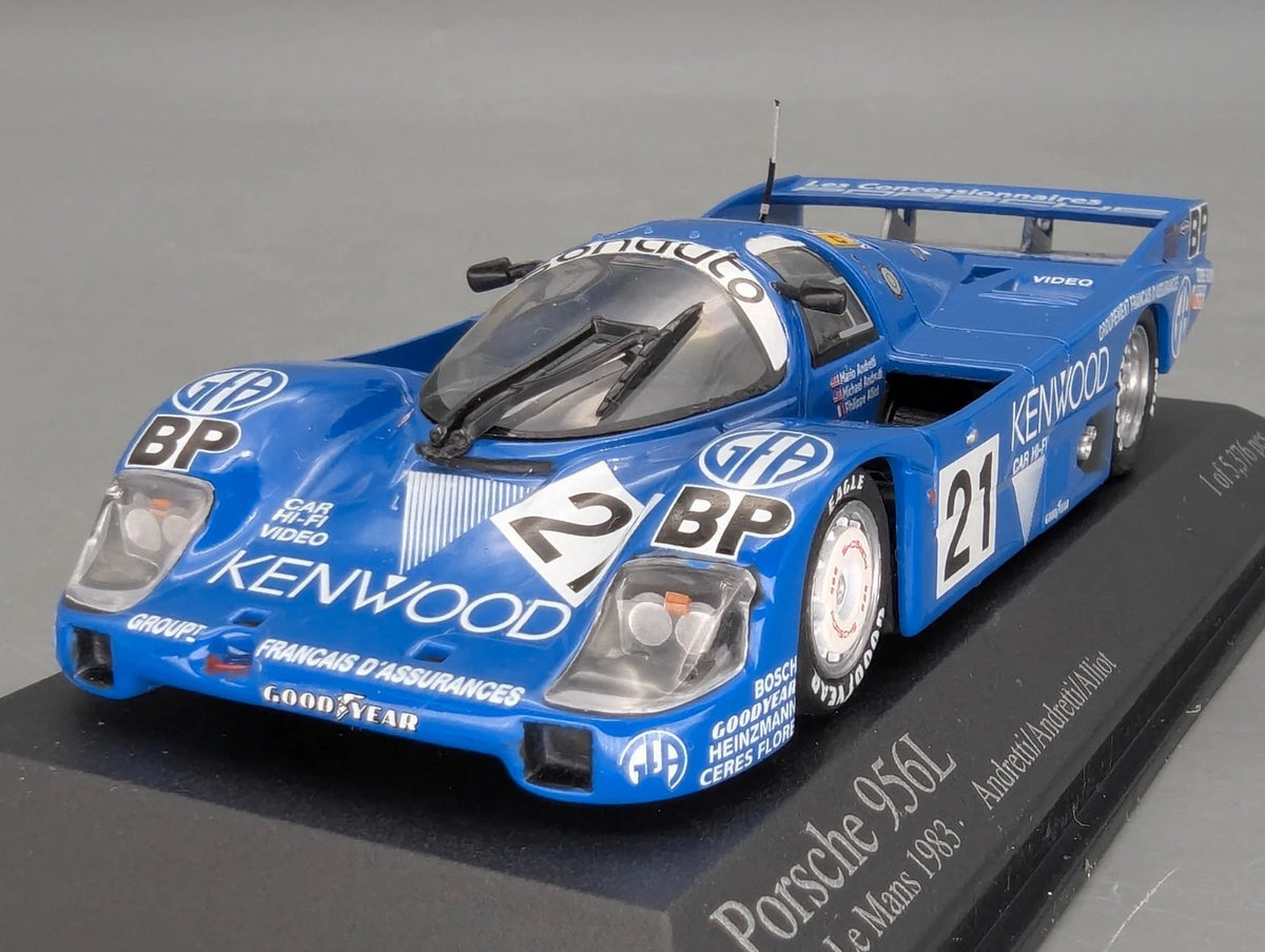 Modellautos 1:43 Minichamps Porsche 956L 24h Le Mans 1983 #21 Andretti u.A. OVP