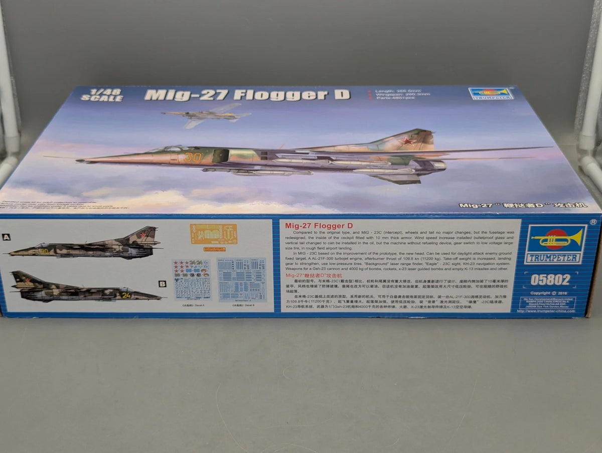 Flugzeug Bausatz 1:48 Trumpeter 05802 Mig-27 Flogger D  mit OVP
