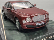 Modellautos 1:43 Minichamps Bentley Mulsanne 2010 Rot Red Metallic mit OVP