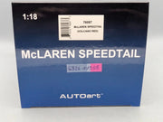Modellautos 1:18 AUTOart 76087 McLaren Speedtail Volcano Red mit OVP