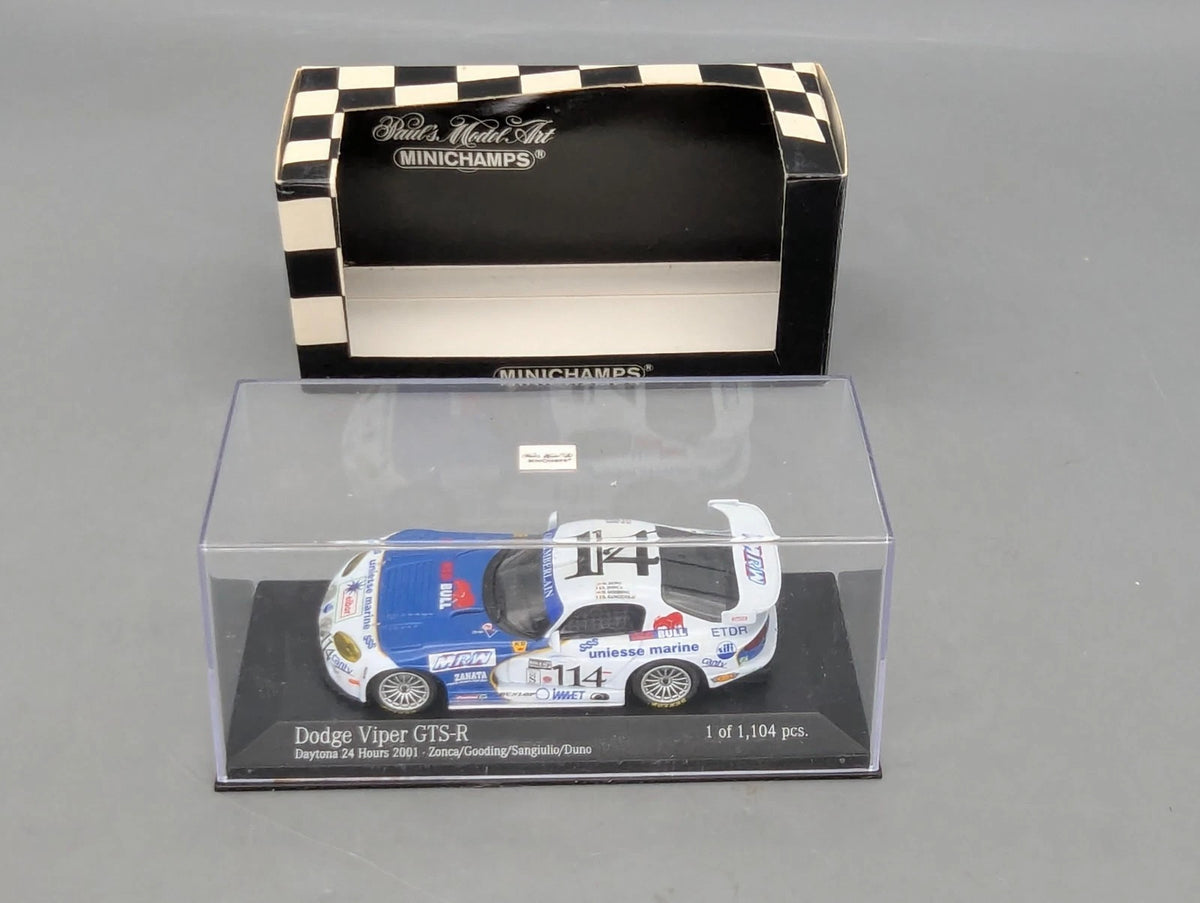 Modellautos 1:43 Minichamps Dodge Viper GTS-R 24h Le Mans 2001 #114 mit OVP
