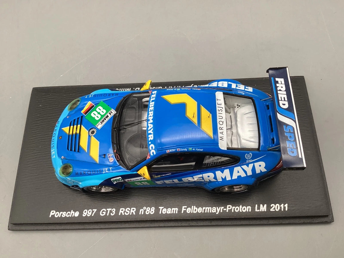 Modellautos 1:43 Spark Porsche 997 GT3 RSR Le Mans 2011 #88 mit OVP