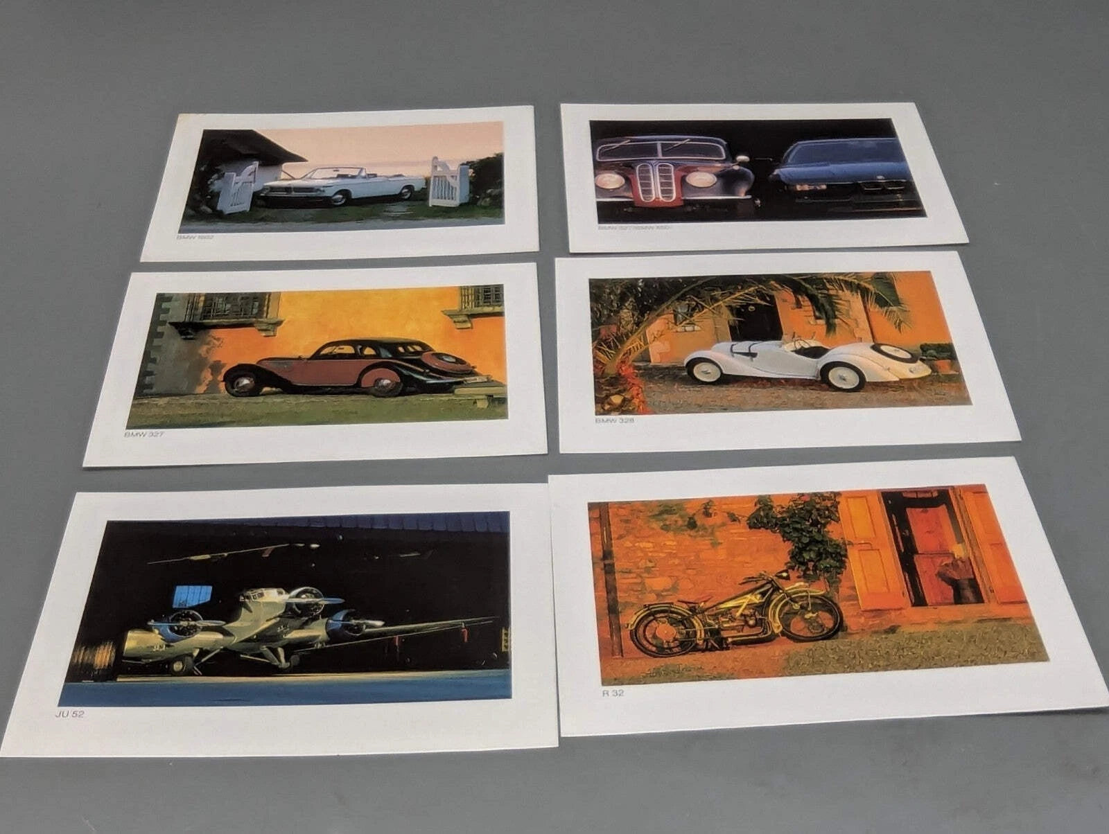 Modellautos 1:87 Herpa BMW 750 iL und 850 i 2-tlg Set plus 6 Postkarten OVP