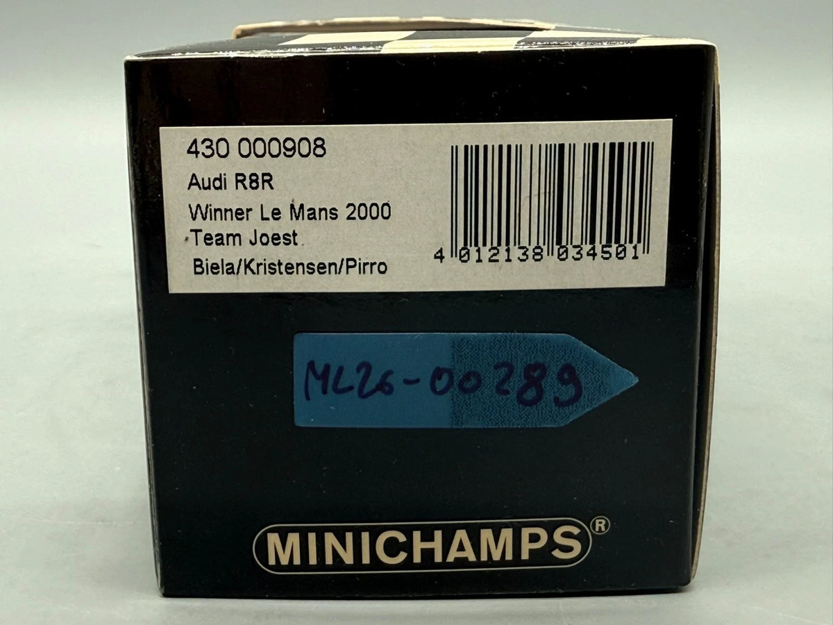 Modellautos 1:43 Minichamps Audi R8S Winner Le Mans 24h 2000 #8 mit OVP