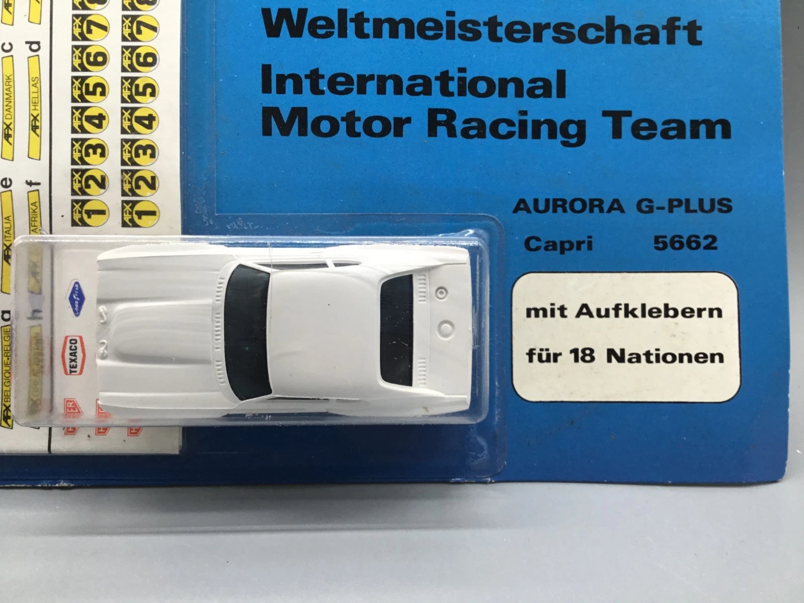 Faller AMS Aurora GPlus 1:72 Slotcar-Set 5562 Ford Capri mit OVP