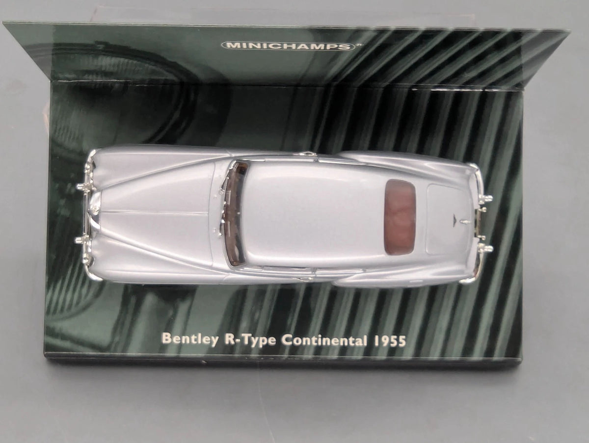 Modellautos 1:43 Minichamps Bentley R-Type Continental 1955 Silber mit OVP