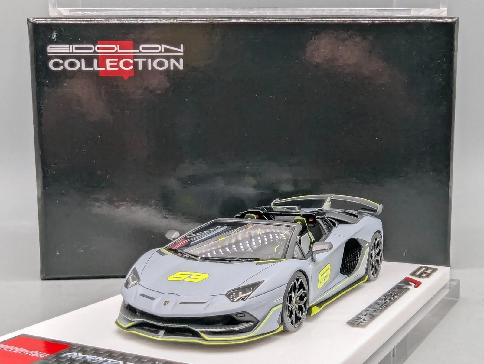 Eidolon Make Up 1:43 Lamborghini Aventador SVJ 63 Roadster 2019 Grigio 63/63 OVP