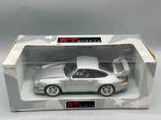 Modellautos 1:18 UT Models Porsche 911 GT2 Silber mit OVP