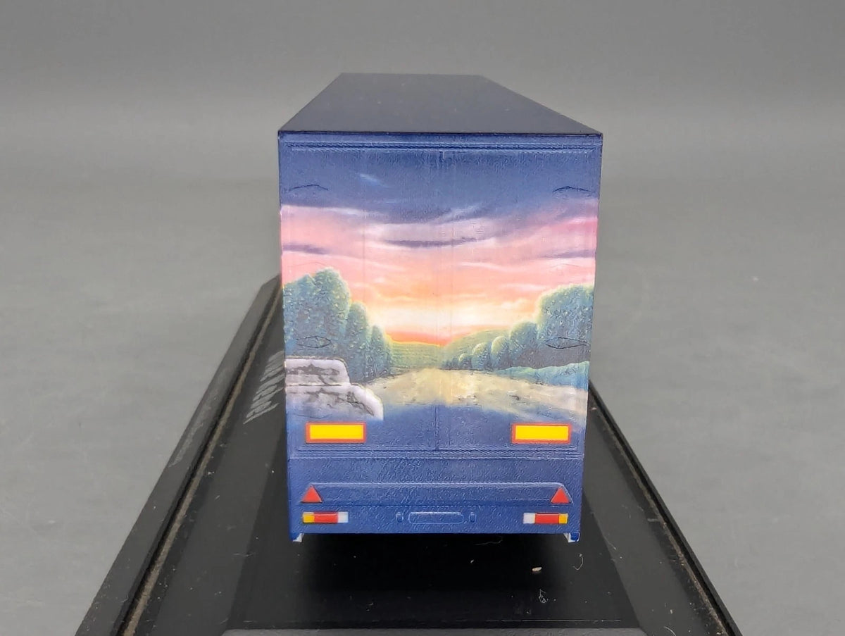 Lkw Modell 1:87 Herpa Volvo FH 16 XL Euro-KK-SZ Blue Rebel mit Vitrine