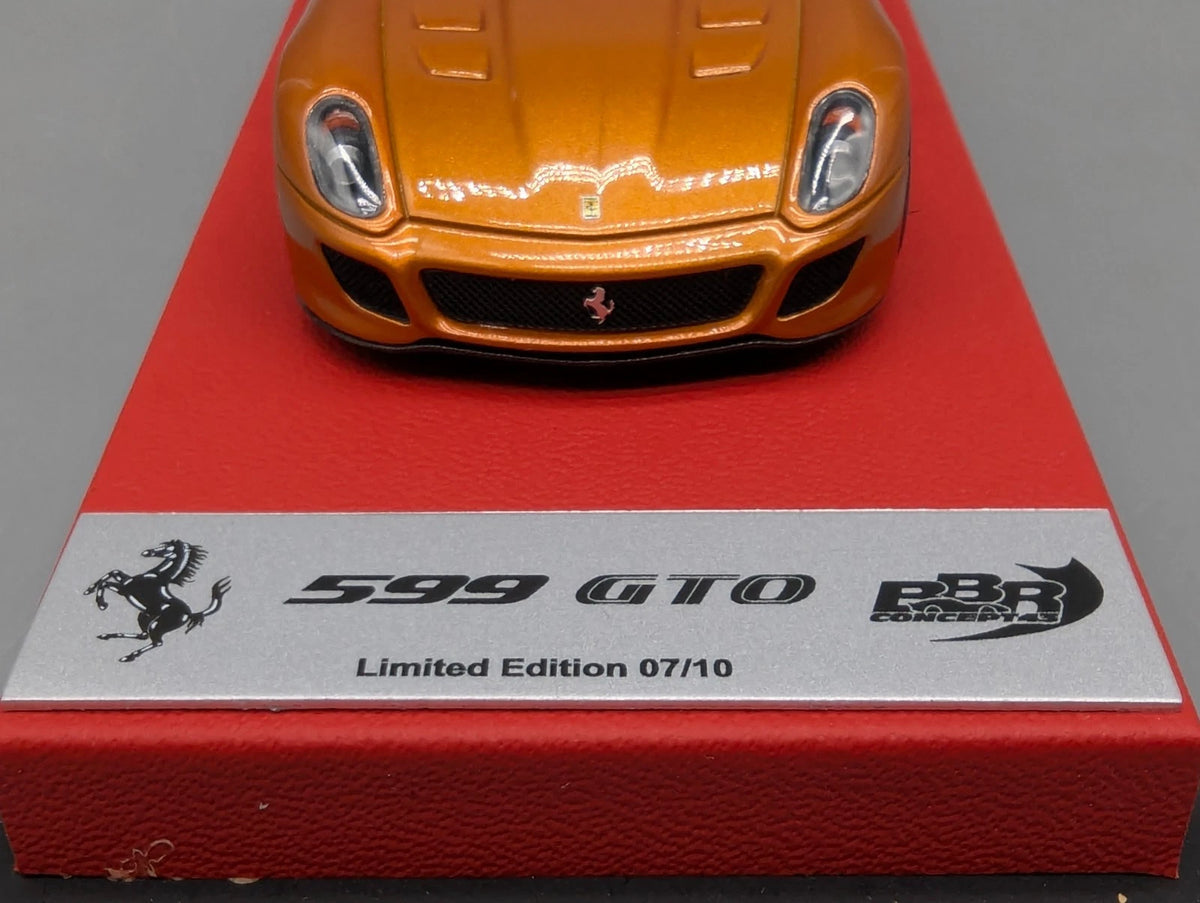 Modellautos 1:43 BBR Concept43 Ferrari 599 GTO Orange Gloss 07/10 in OVP