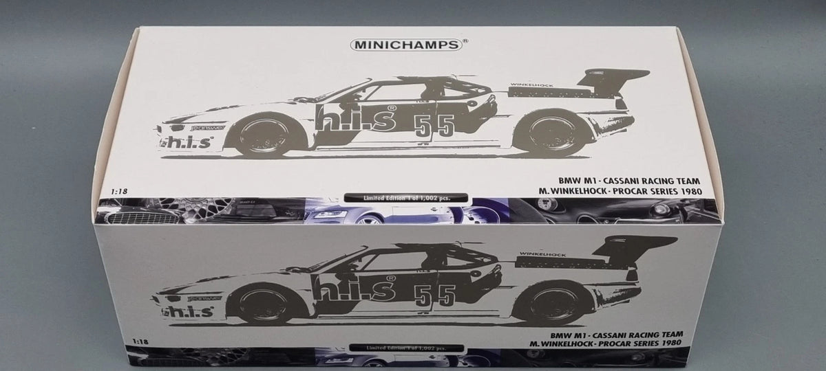 Modellautos 1:18 Minichamps 180 802955 BMW M1 Procar 1979 Cassani Ltd 1/1002 OVP