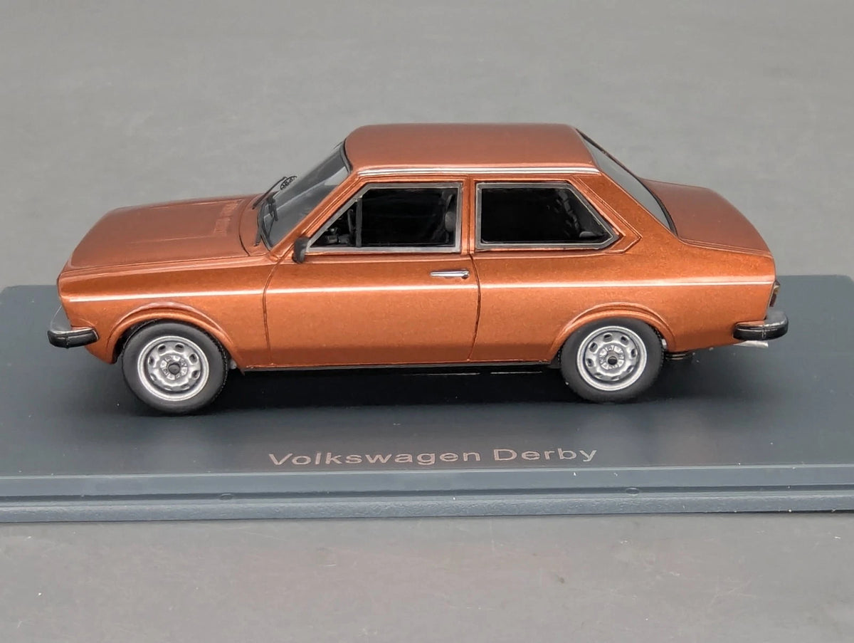 Modellautos 1:43 Neo Scale Models Volkswagen VW Derby GLS Kupfer Met. mit OVP