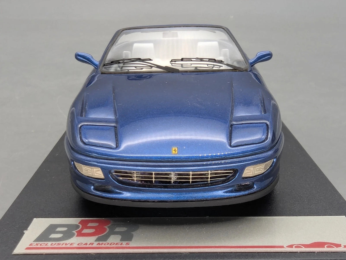 Modellautos 1:43 BBR Ferrari 456 Venice Cabrio Sultan of Brunei Blau Met mit OVP