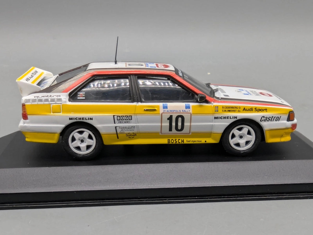 Modellautos 1:43 Minichamps Audi Quattro 31. Acropolis Rally 1984 #10 mit OVP