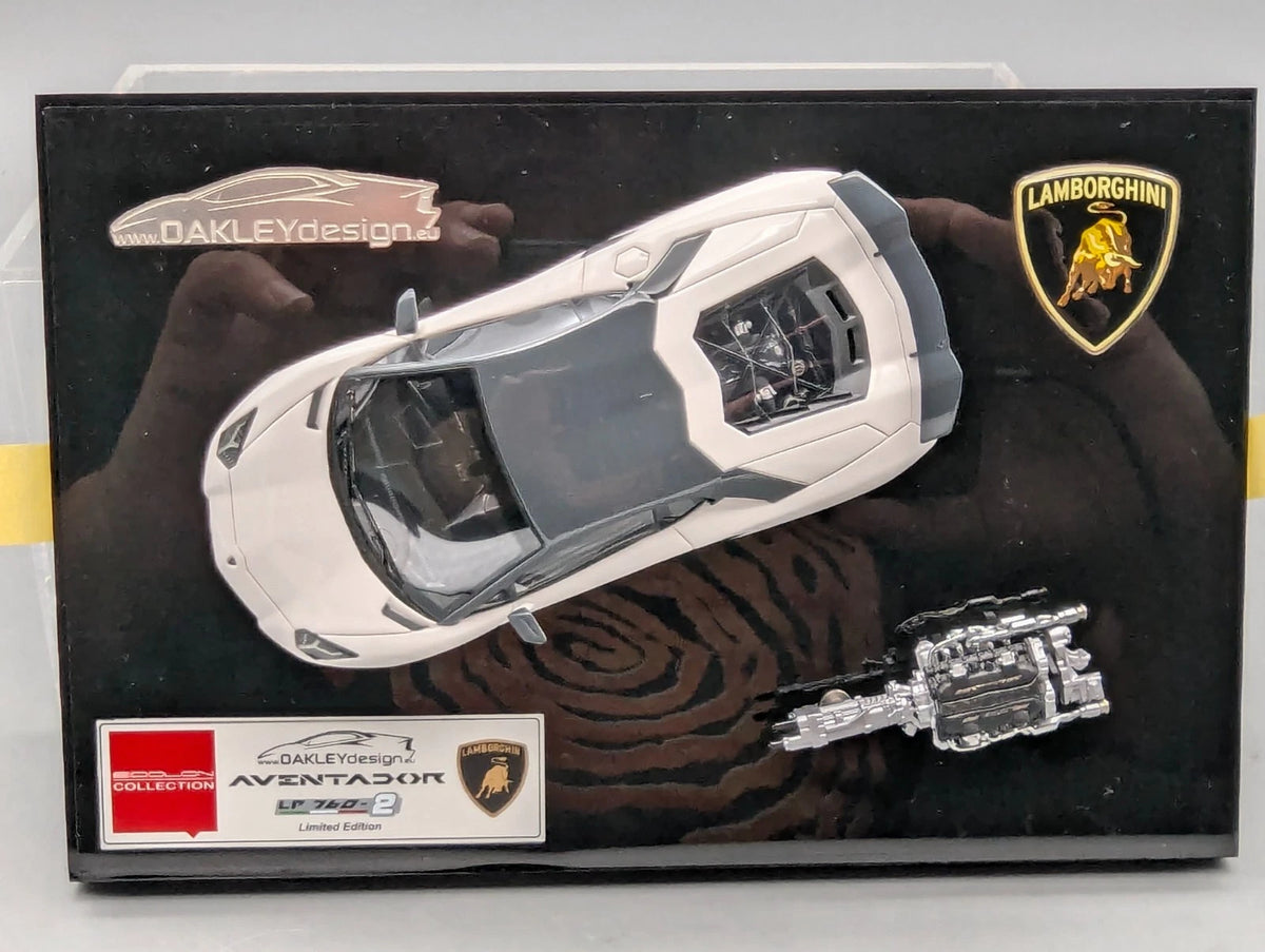 Eidolon Make Up 1:43 Lamborghini Aventador LP760-2 Engine Set Oakley Weiß OVP