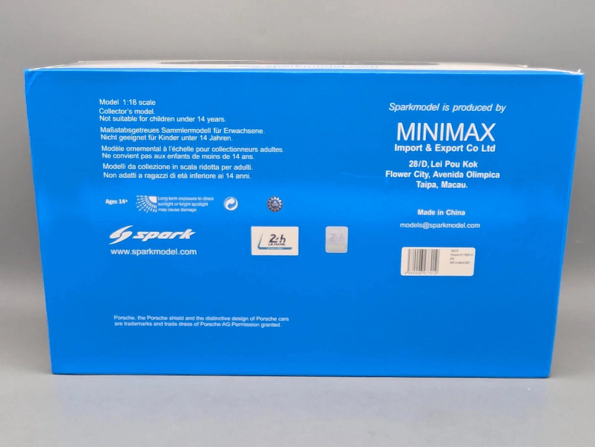 Modellautos 1:18 Spark 18S701 Porsche 911 RSR-19 24h Le Mans 2021 #18 OVP