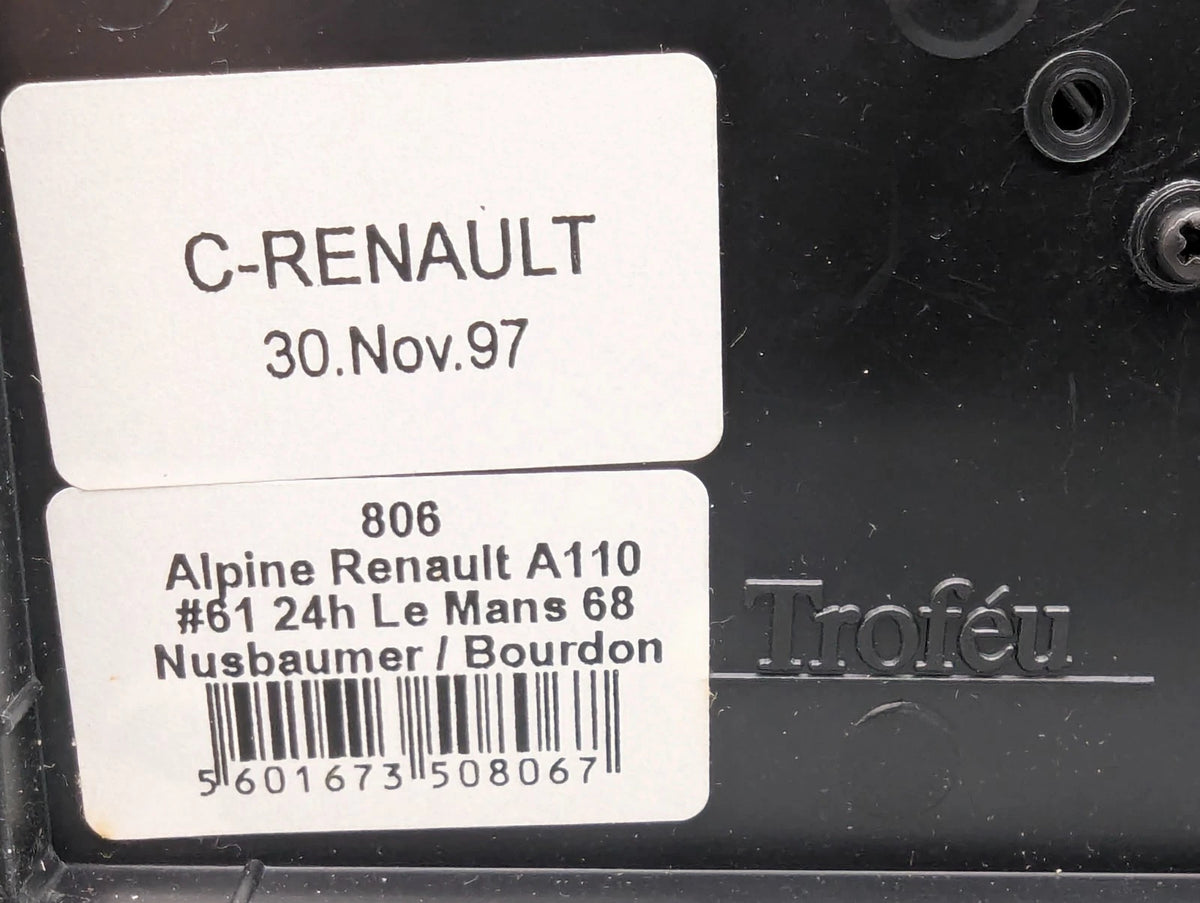 Modellautos 1:43 Trofeu Alpine Renault A110 24h Le Mans 1968 #61 Nusbaumer OVP