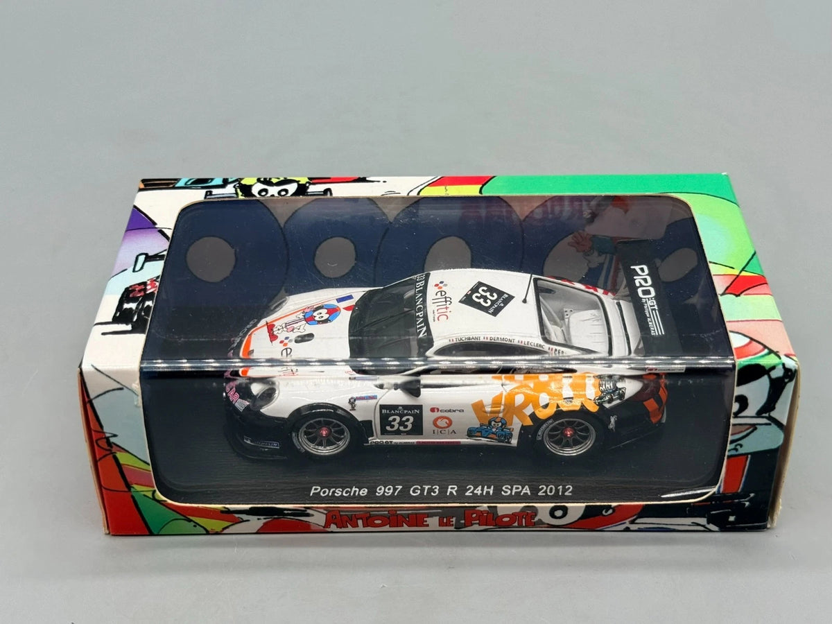Modellautos 1:43 Spark Porsche 997 GT3 R 24H Spa 2012 #33 mit OVP