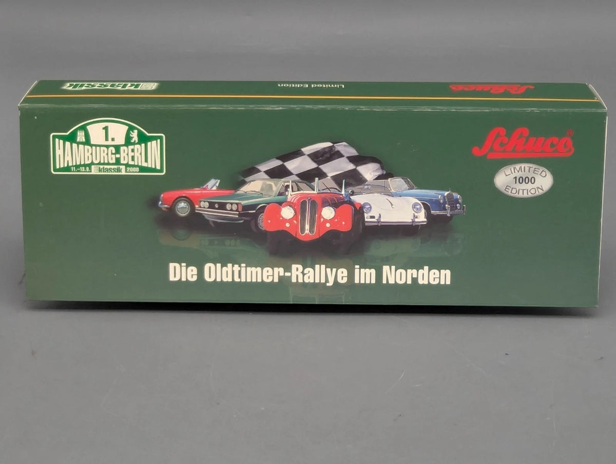 Modellautos 1:90 Schuco Piccolo-Set Oldtimer Rallye im Norden Hamburg Berlin OVP