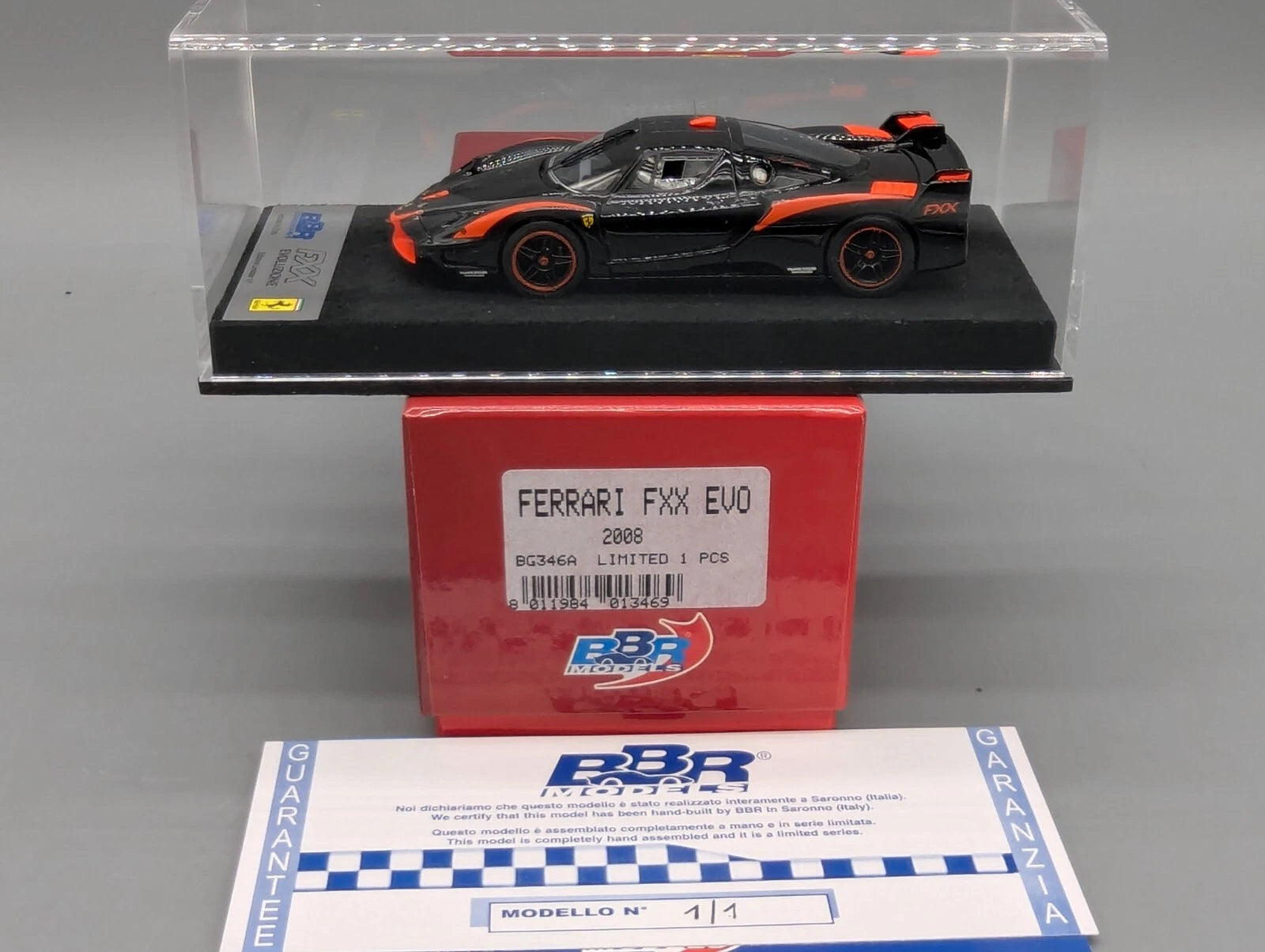 Modellautos 1:43 BBR CALSITO Ferrari FXX EVO 2008 1/1 OVP