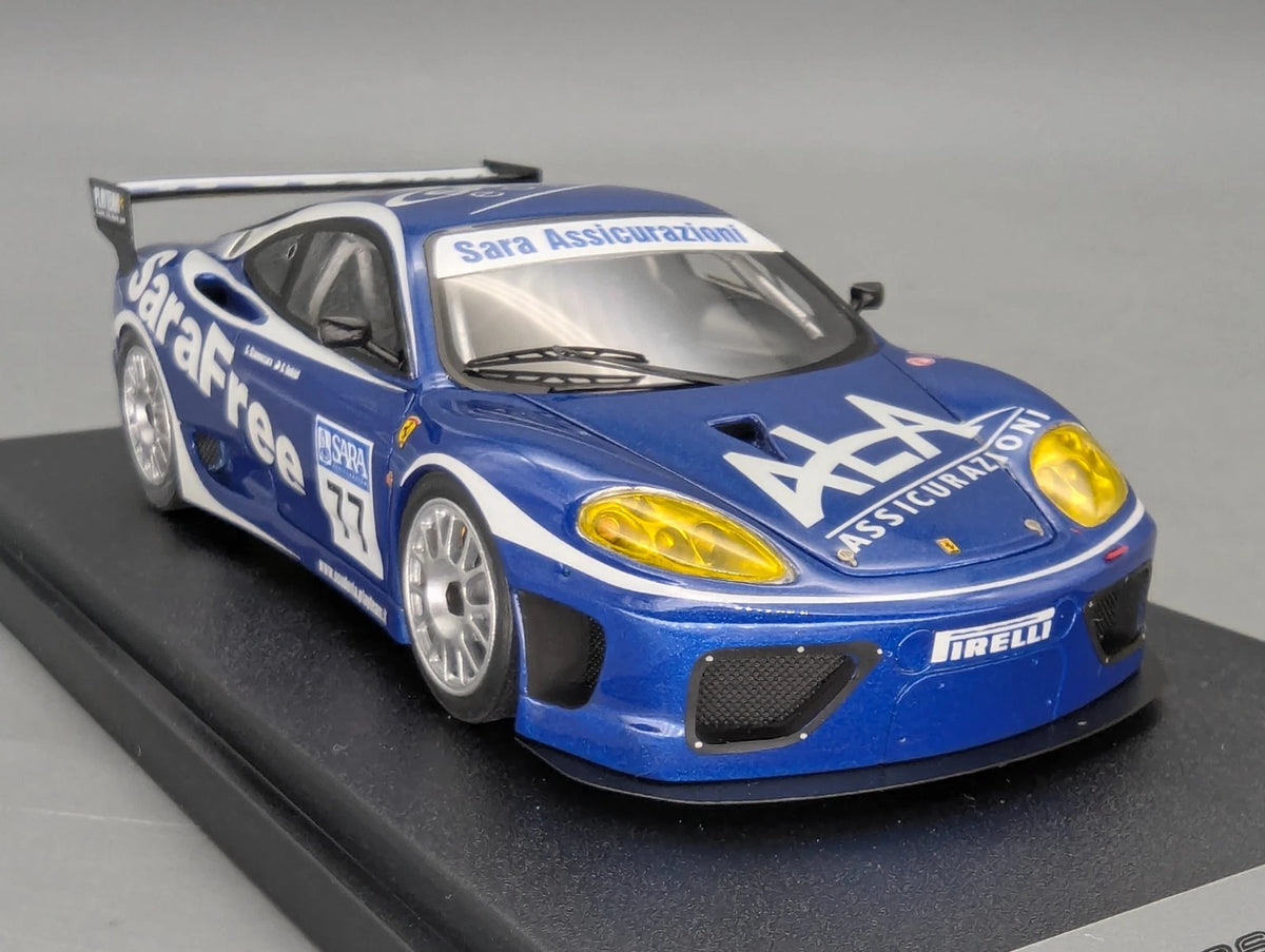 Modellautos 1:43 BBR Ferrari 360 Modena N/GT 2004 Ltd 20/50 #77 OVP
