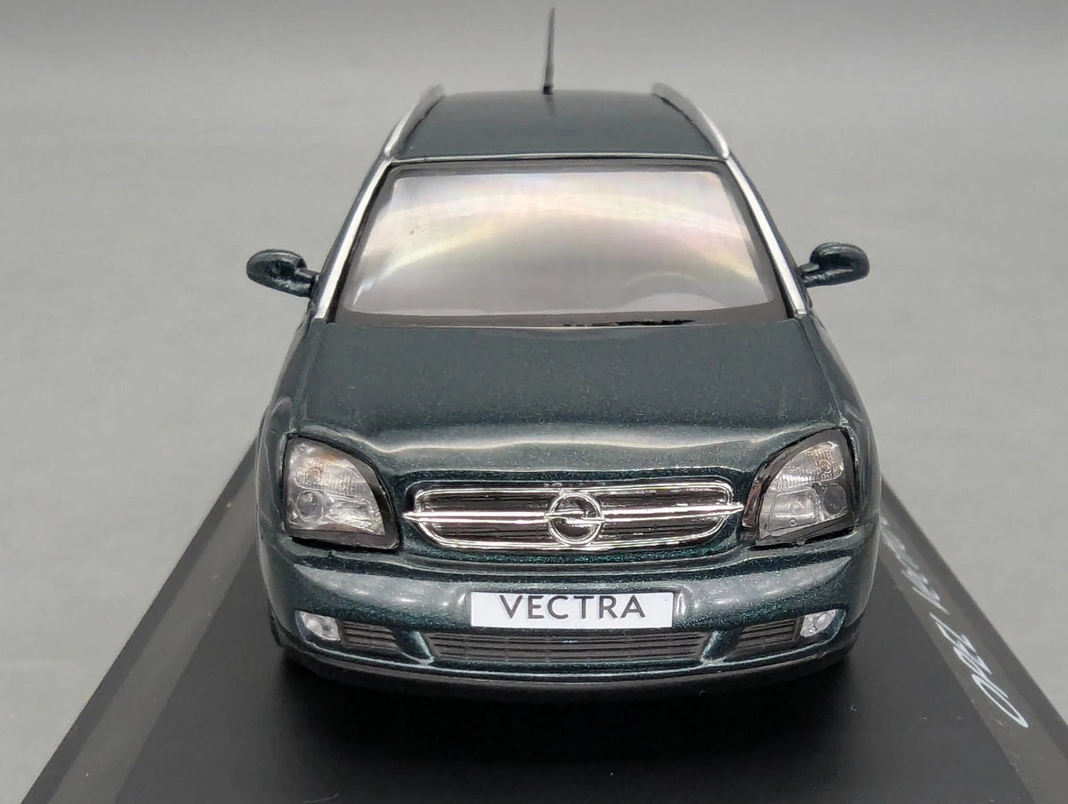 Modellautos 1:43 Schuco Opel Vectra Caravan Dunkel Grün Metallic mit Dealer OVP