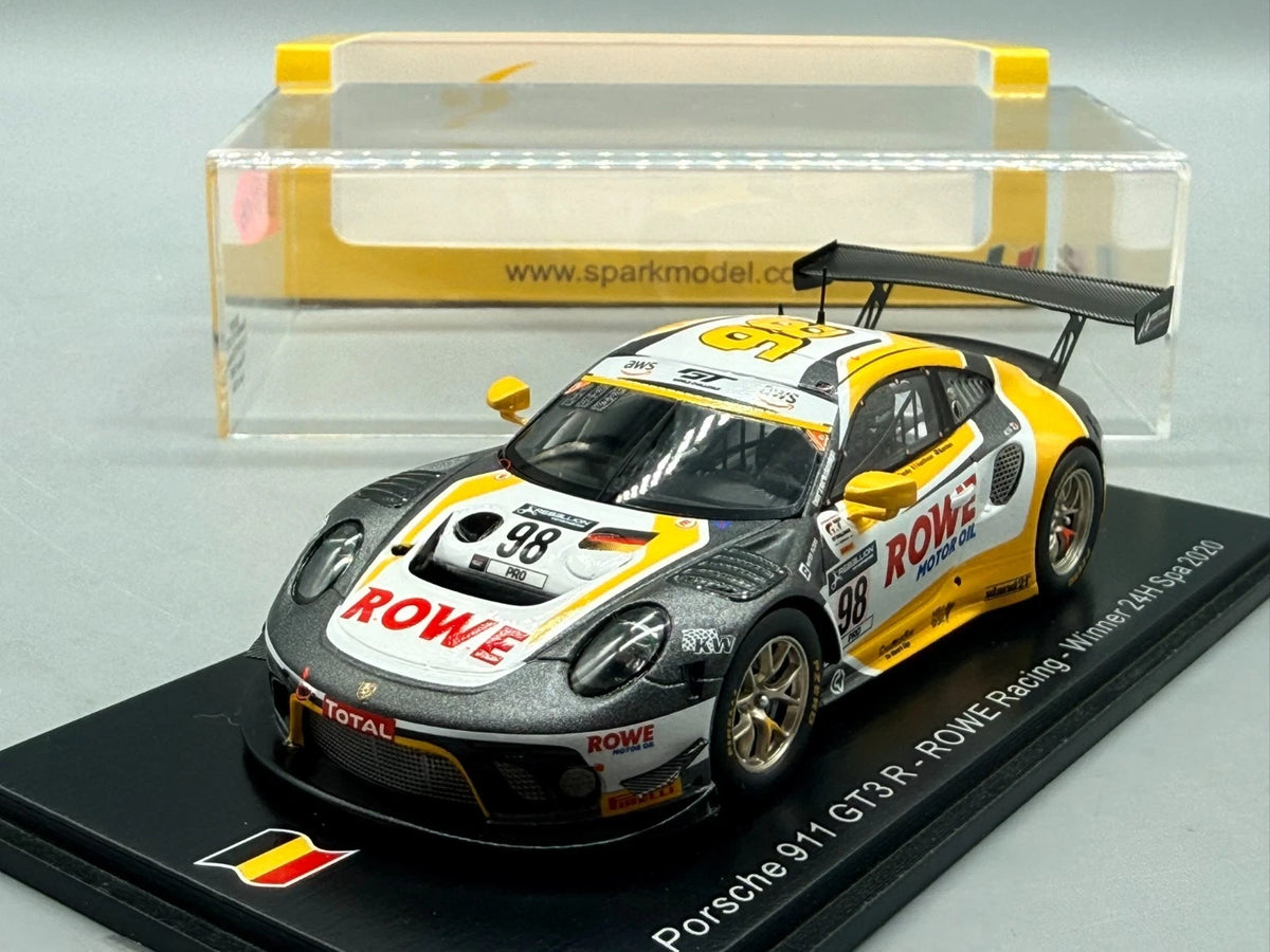 Modellautos 1:43 Spark Porsche 911 GT3 R Rowe Racing Winner 24h Spa 2020 + OVP