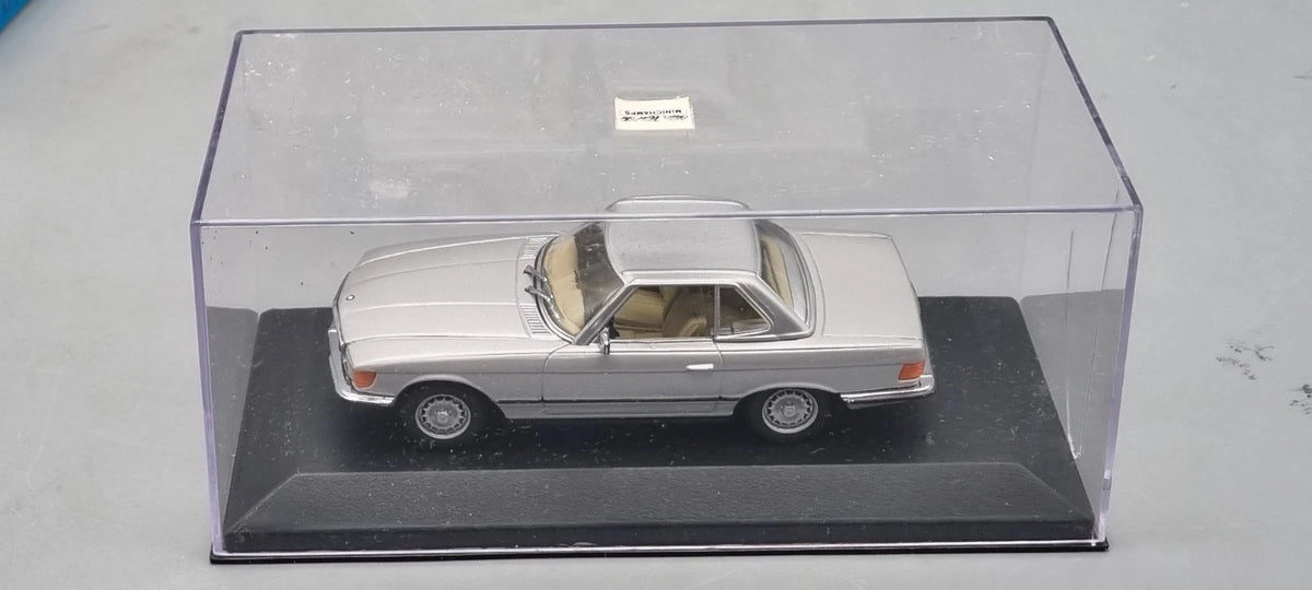Modellautos 1:43 Minichamps Mercedes-Benz 350 SL W107 Cabriolet silber OVP