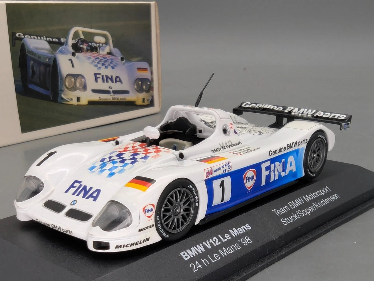 Modellautos 1:43 Minichamps BMW V12 Le Mans #1 Stuck/Soper/Kristensen Dealer OVP