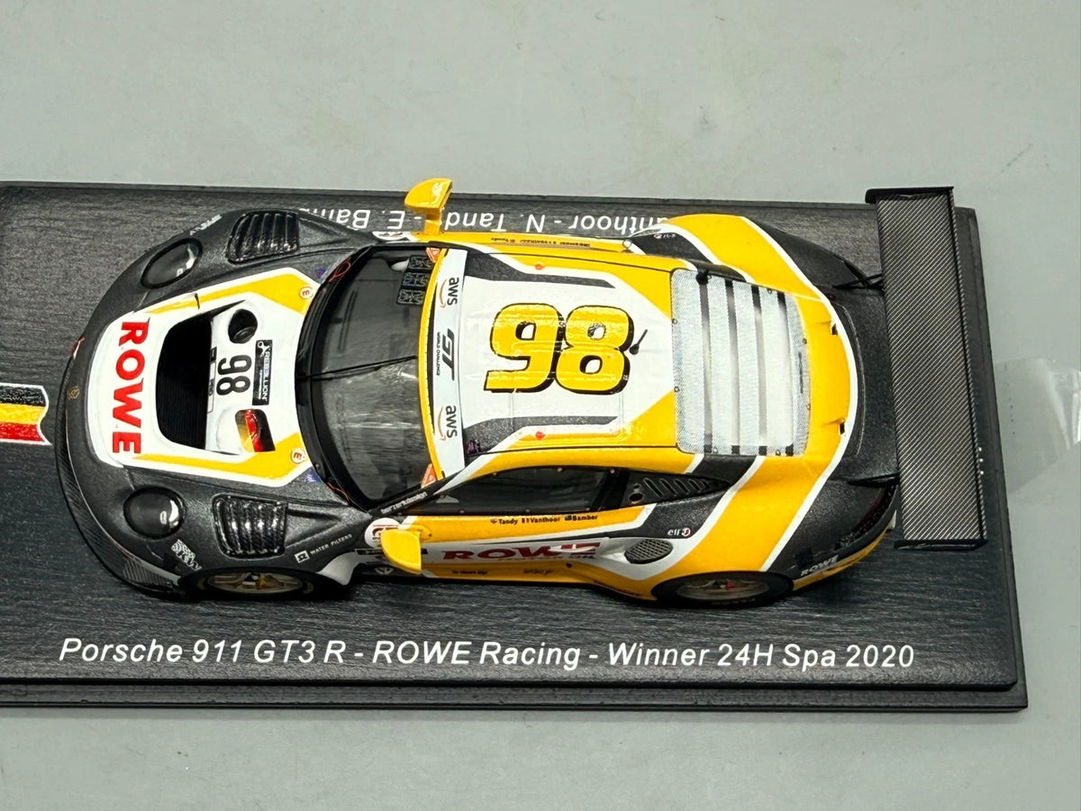 Modellautos 1:43 Spark Porsche 911 GT3 R Rowe Racing Winner 24h Spa 2020 + OVP
