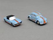 Modellautos 1:90 Schuco Piccolo-Set Gulf Racing VW Käfer und Porsche 914 in OVP