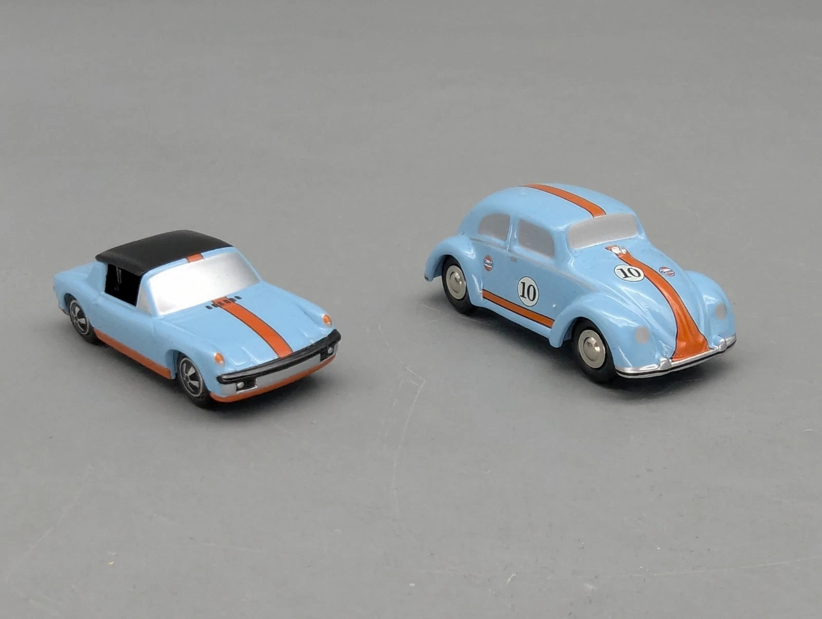 Modellautos 1:90 Schuco Piccolo-Set Gulf Racing VW Käfer und Porsche 914 in OVP