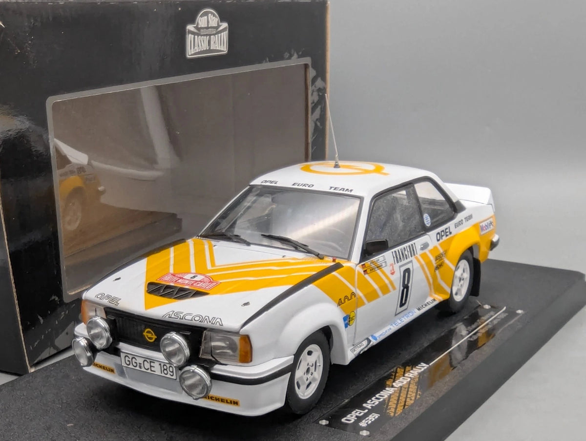 Modellautos 1:18 Sun Star Opel Ascona 400 Rallye Monte Carlo 1980 #8 mit OVP